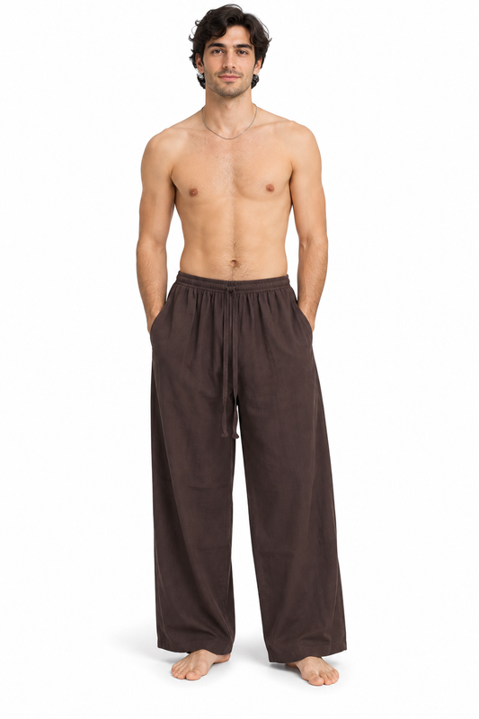 Dark Brown Wide Leg Pants – view 2