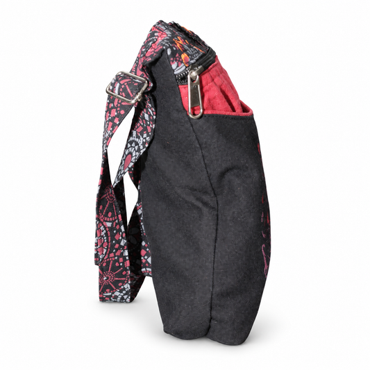 Black Pink Tree of Life Crossbody Bag – view 2