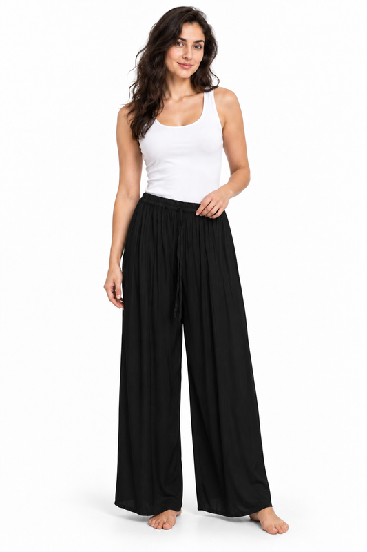 Black Pleated Palazzo – product view 2