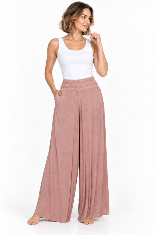 Blush Pink Wide Leg Pants – product view 2
