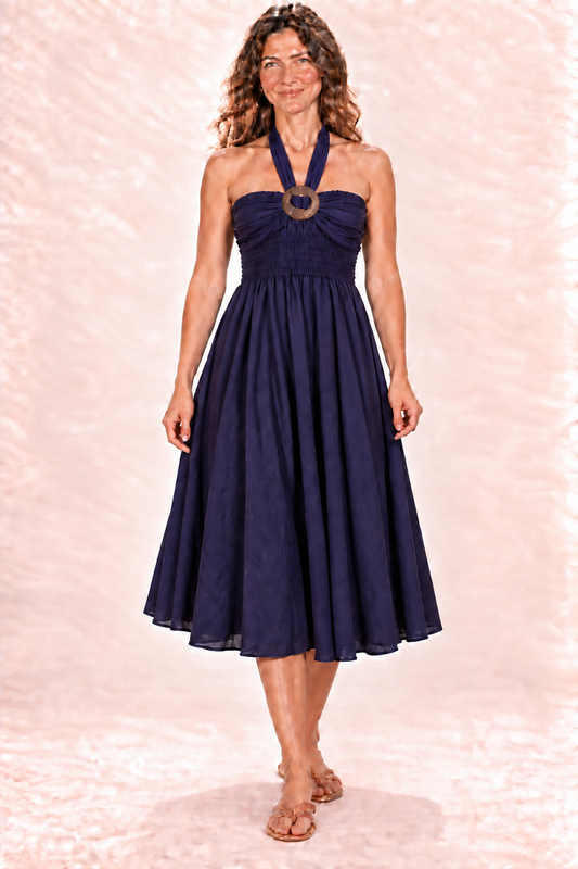 Coco Dress - Deep Purple — Dress — front view