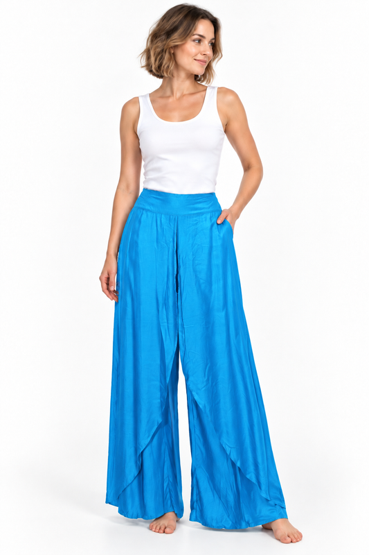 Sky Blue Wide Leg Pants – product view 2