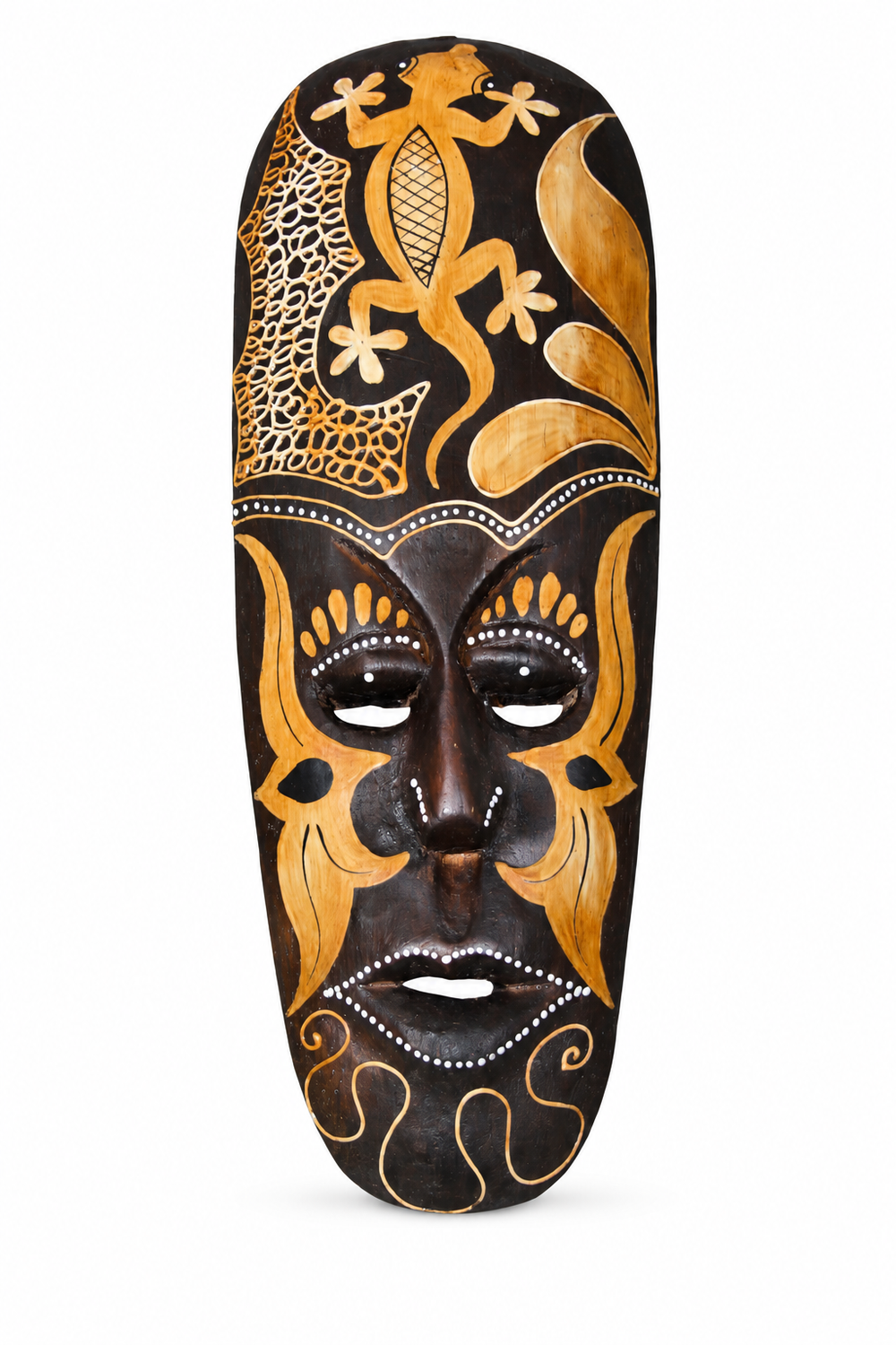 Black and Gold Tribal Mask - 01-main