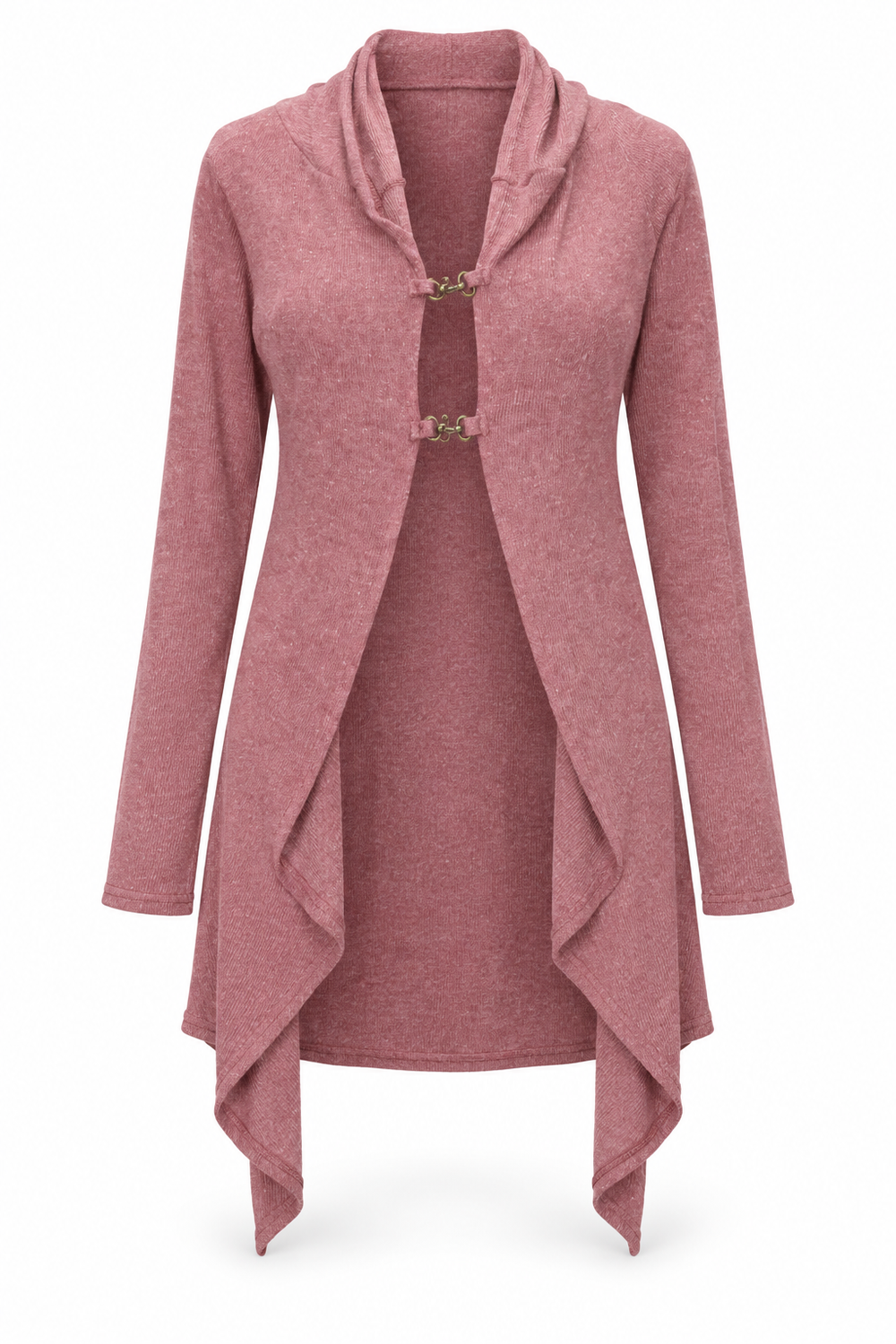 Jacket - Dusty Rose Long Cardigan