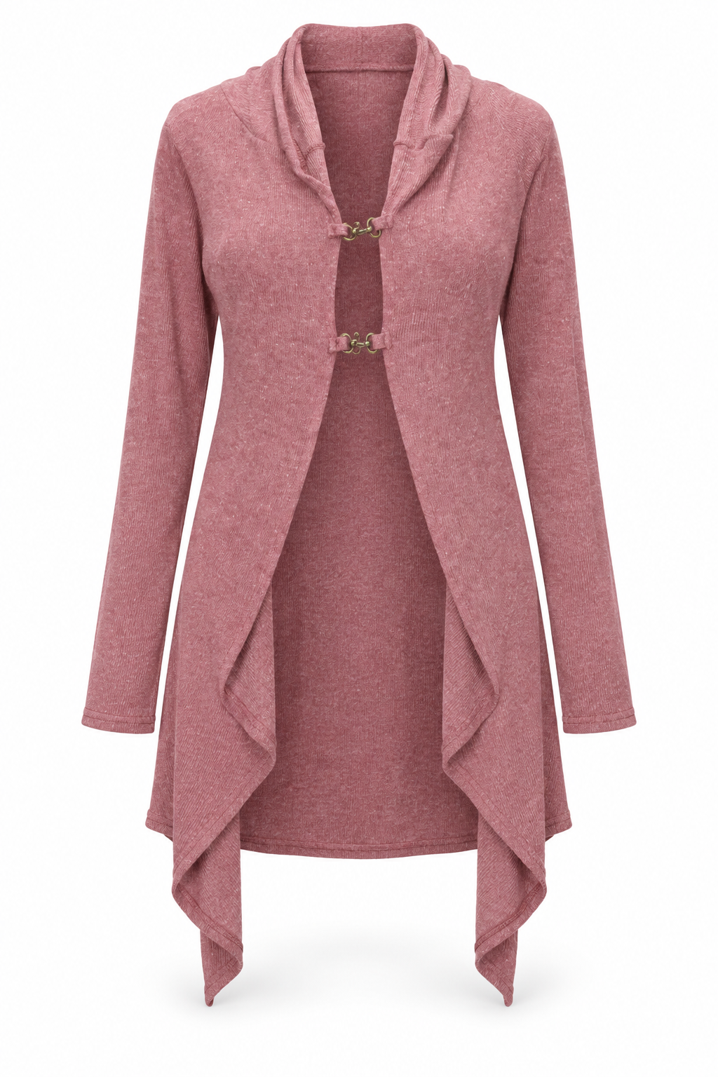 Jacket - Dusty Rose Long Cardigan