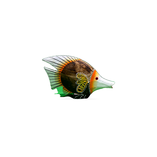 Hand-Painted Wooden Fish - Medium - 1