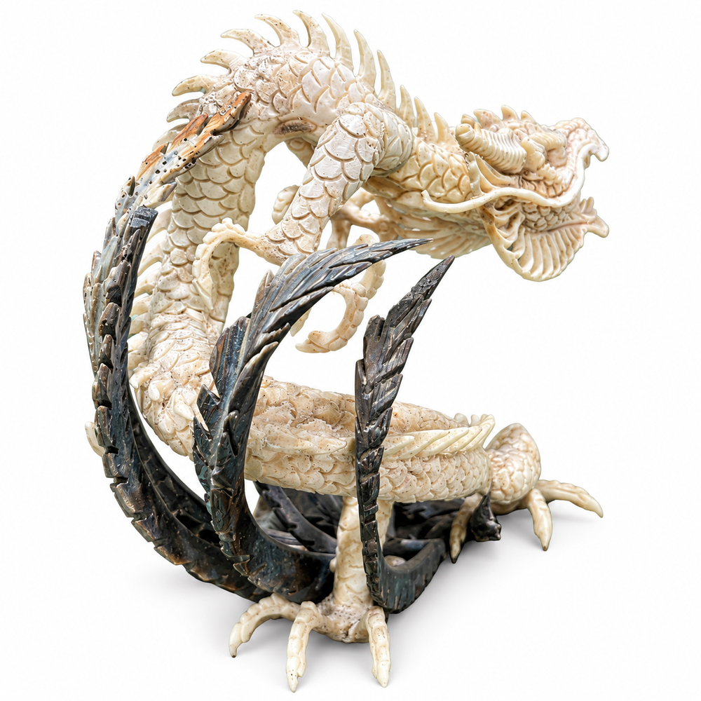 Carved Dragon Sculpture - verified corrected view 1