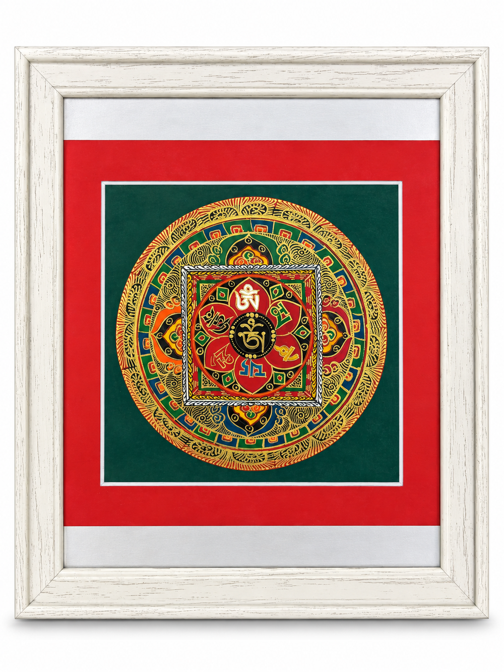 Indonesian Framed Mandala Artwork - view 1