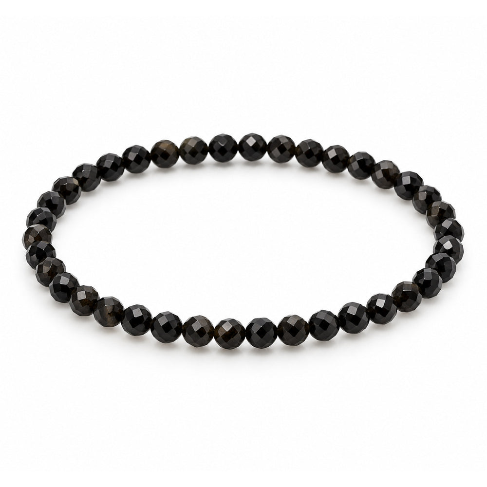 Black Spinel Bead Bracelet — tabletop hero