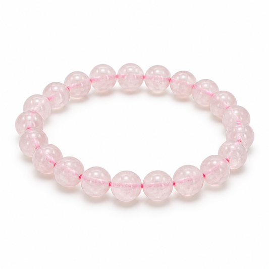 Rose Quartz Bead Bracelet — tabletop hero