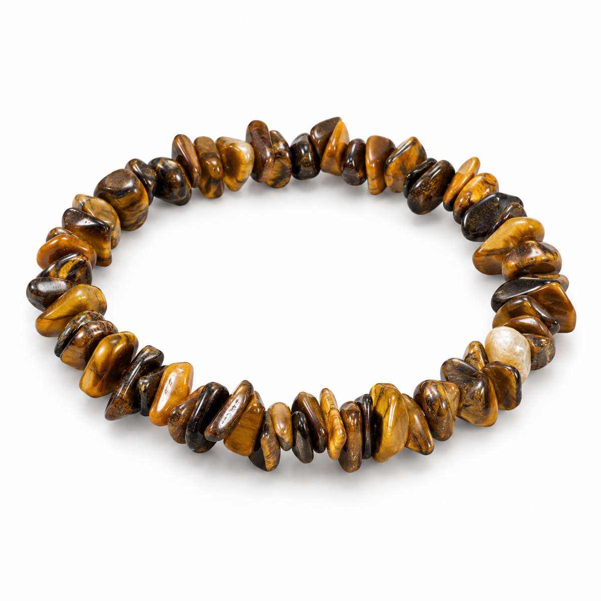 Tiger Eye Chip Bracelet — tabletop hero