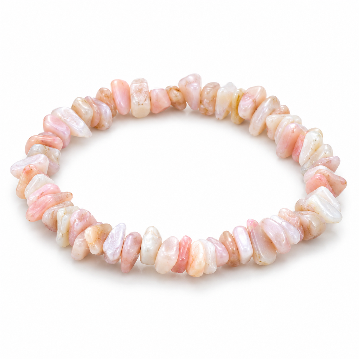 Pink Opal Chip Bracelet — tabletop hero