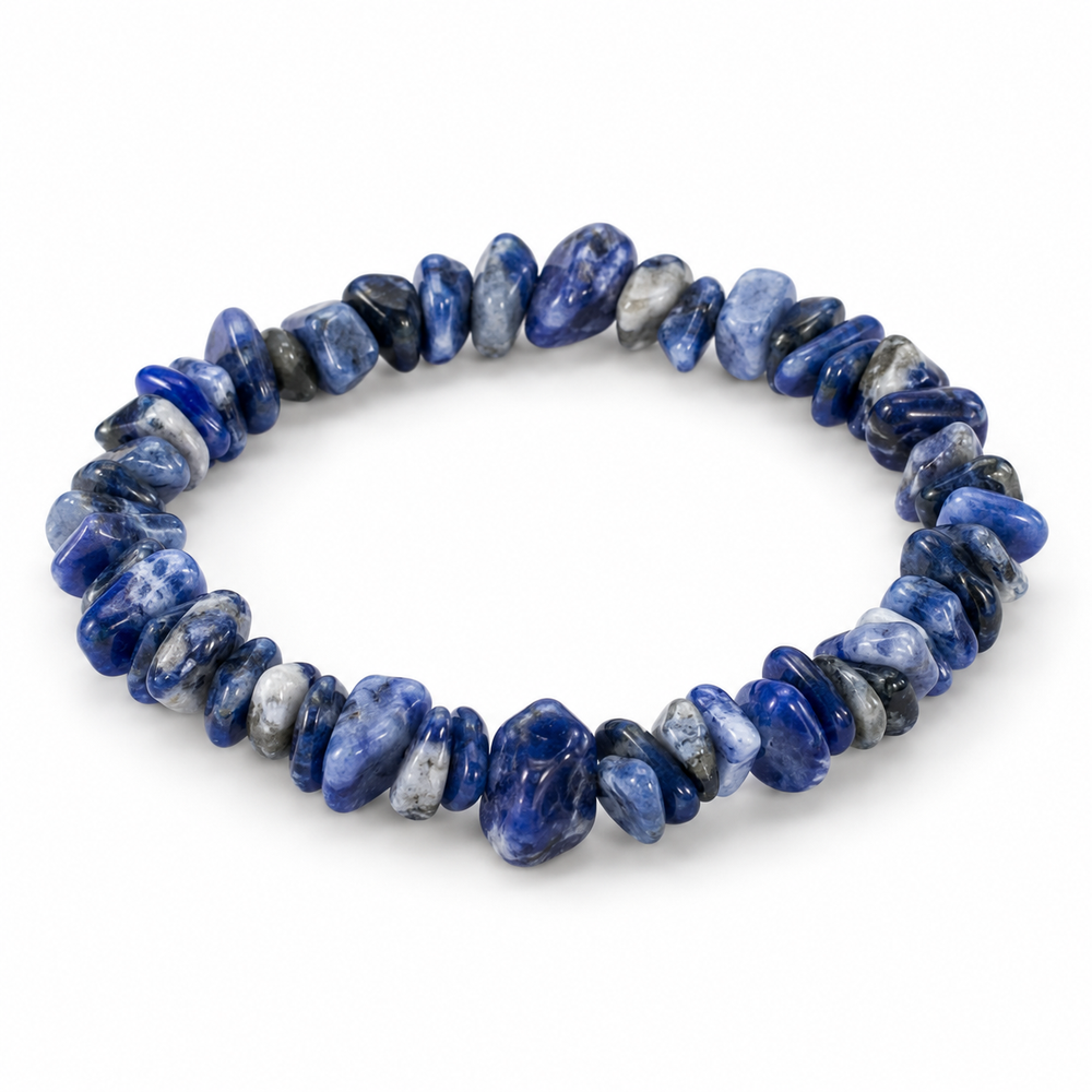 Sodalite Chip Bracelet — tabletop hero