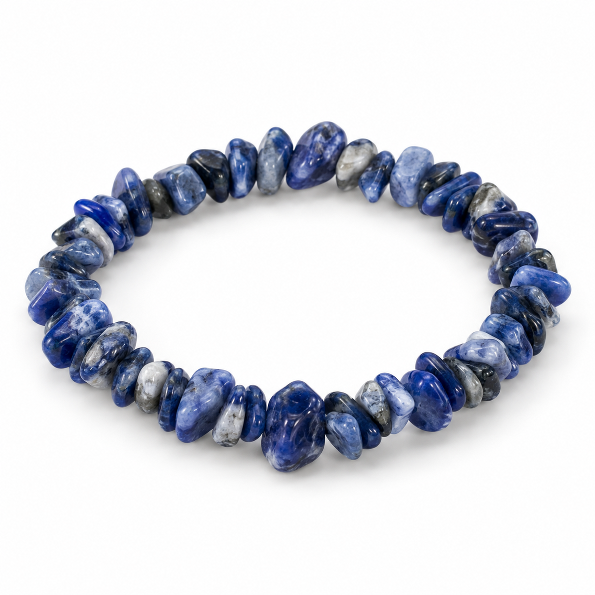 Sodalite Chip Bracelet — tabletop hero