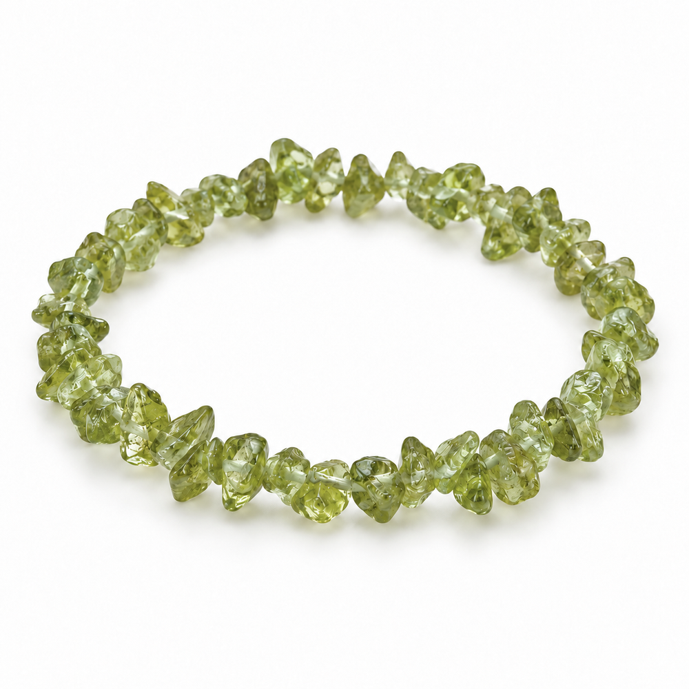 Olivine Chip Bracelet — tabletop hero