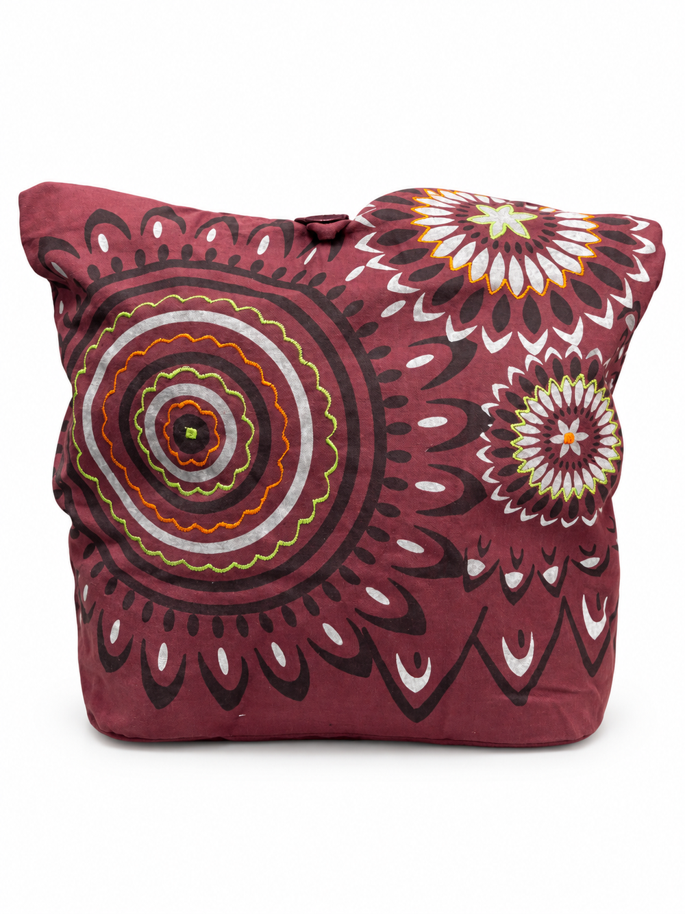 Burgundy Mandala Shoulder Bag