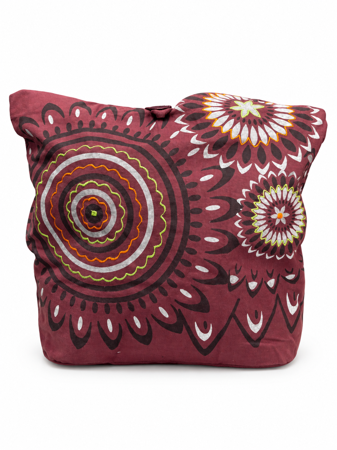 Burgundy Mandala Shoulder Bag