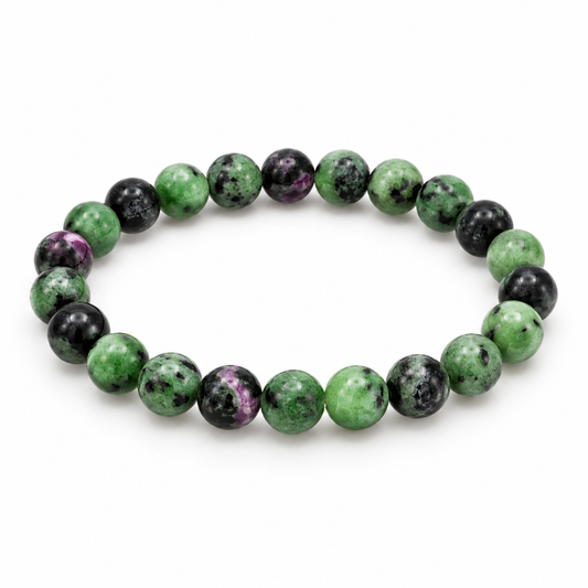 Ruby Zoisite Bead Bracelet — tabletop hero