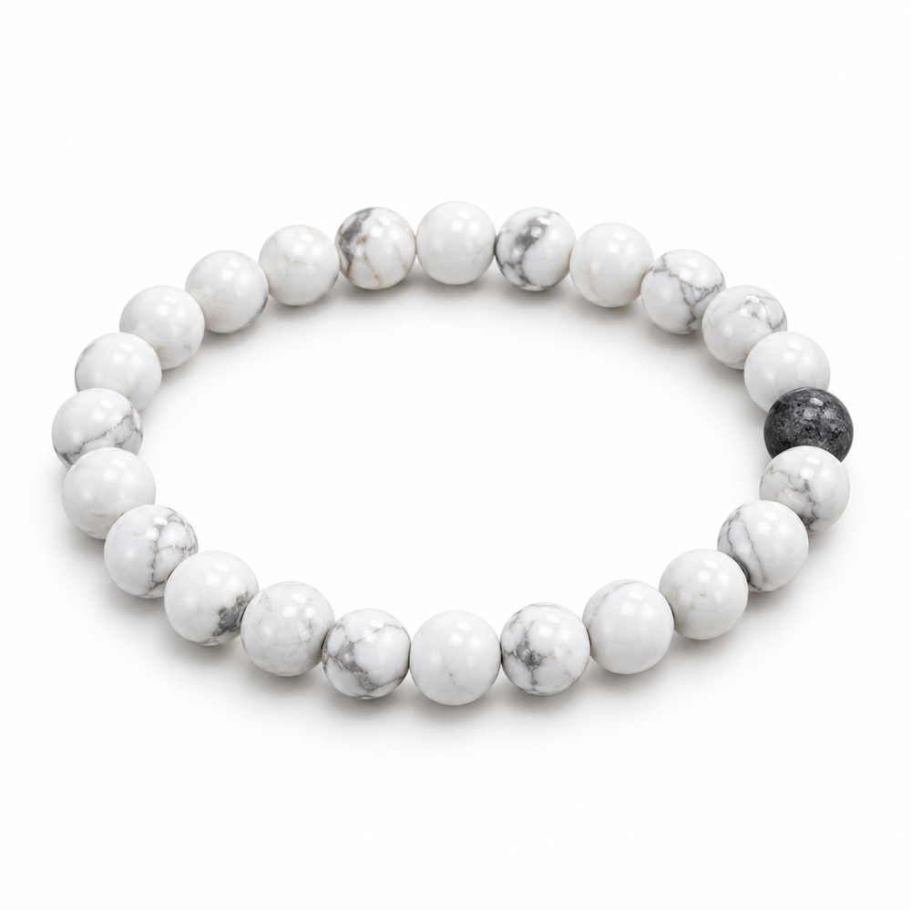 Magnesite Bead Bracelet — tabletop hero