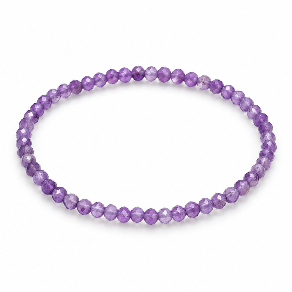 Amethyst Fine Bead Bracelet - Light — tabletop hero