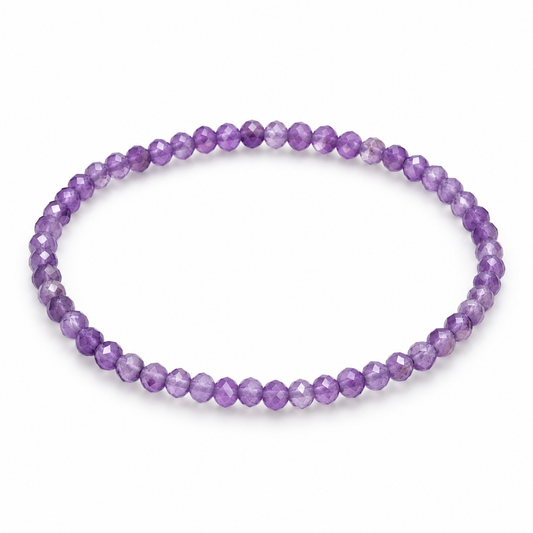 Amethyst Fine Bead Bracelet - Light — tabletop hero