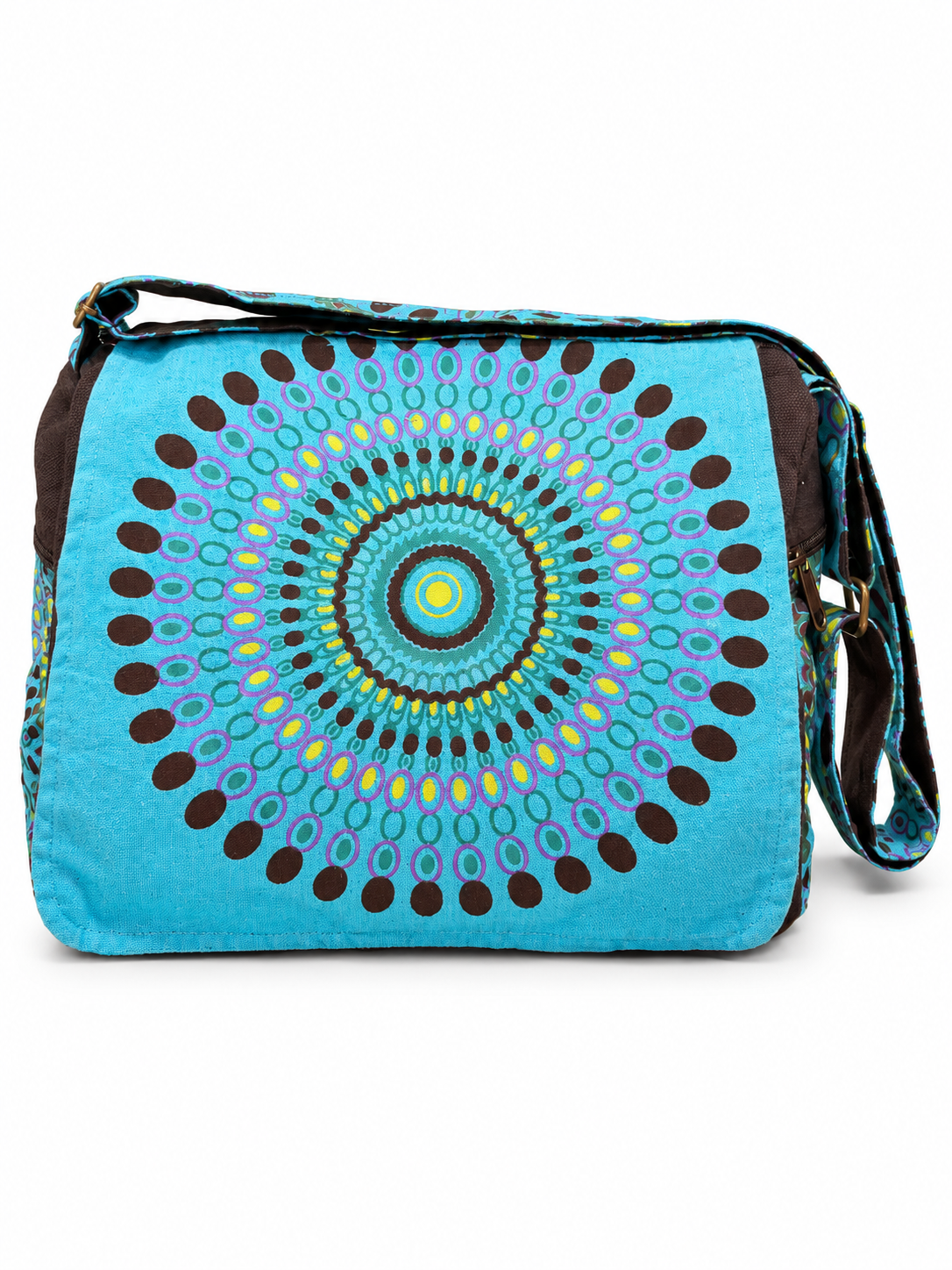 Blue Mandala Messenger Bag