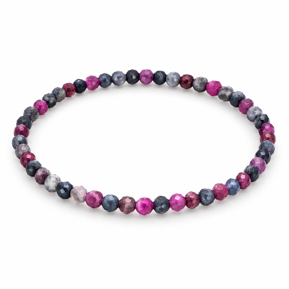 Ruby Sapphire Fine Bead Bracelet — tabletop hero