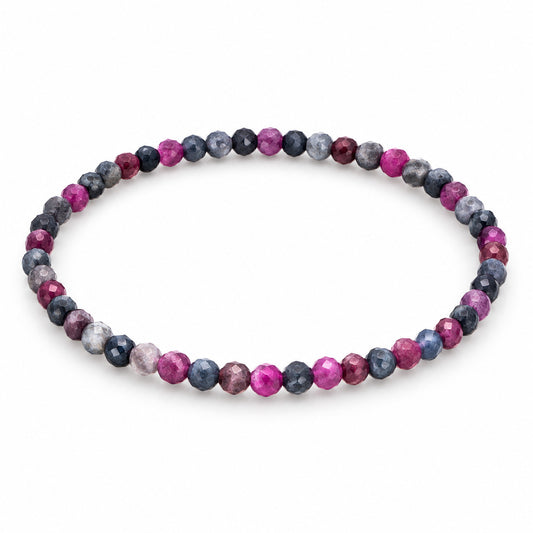 Ruby Sapphire Fine Bead Bracelet — tabletop hero