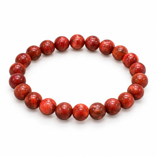 Natural Coral Bead Bracelet — tabletop hero