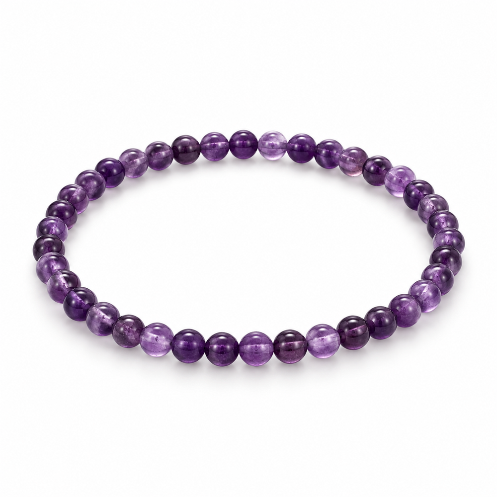 Amethyst Fine Bead Bracelet - Dark — tabletop hero