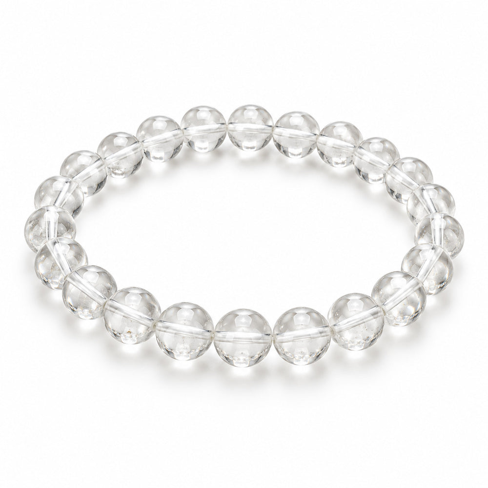 Crystal Quartz Large Bead Bracelet — tabletop hero