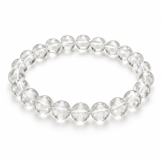 Crystal Quartz Large Bead Bracelet — tabletop hero