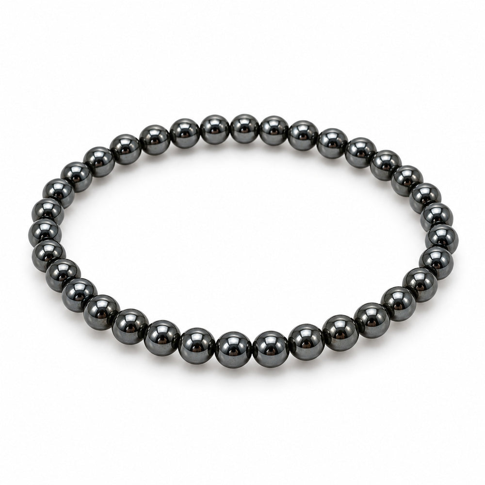 Hematite Fine Bead Bracelet — tabletop hero