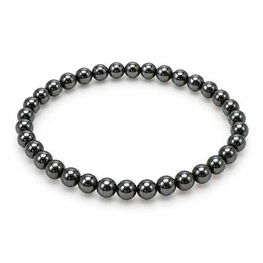 Hematite Fine Bead Bracelet — tabletop hero