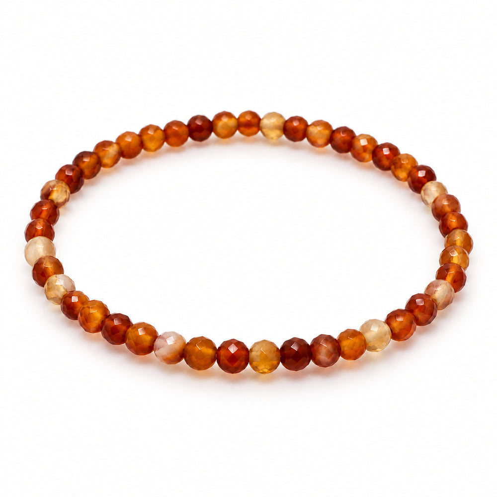 Carnelian Fine Bead Bracelet — tabletop hero