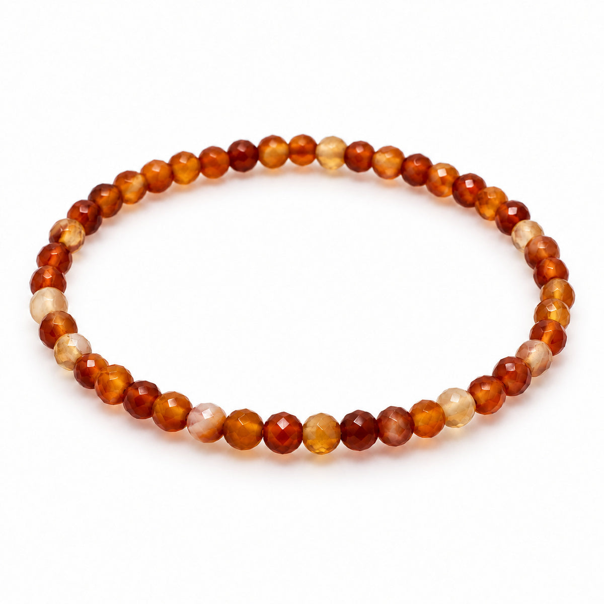 Carnelian Fine Bead Bracelet — tabletop hero