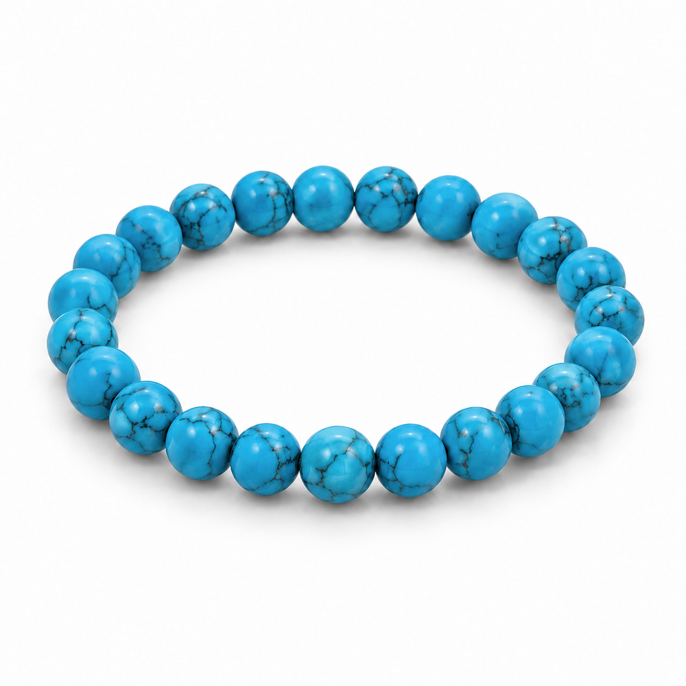 Blue Howlite Bead Bracelet — tabletop hero