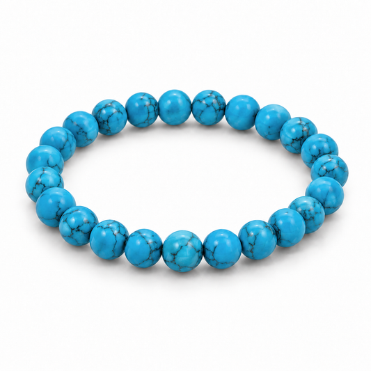 Blue Howlite Bead Bracelet — tabletop hero