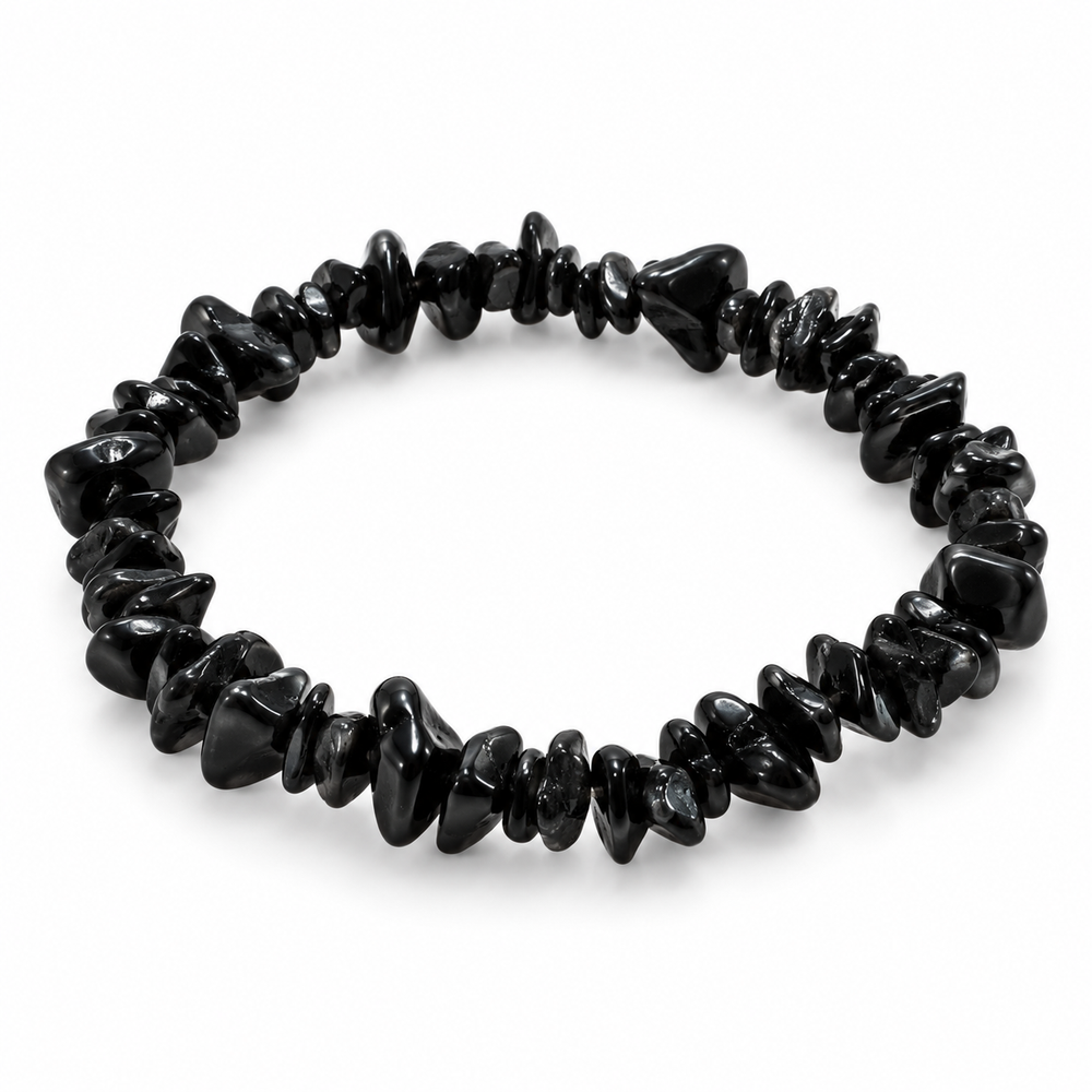 Black Obsidian Chip Bracelet — tabletop hero