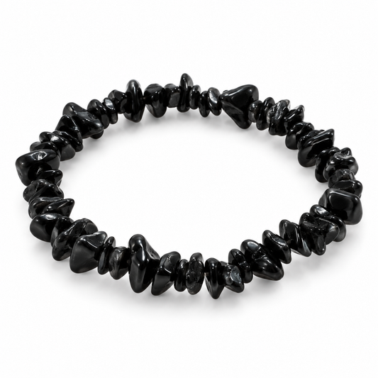 Black Obsidian Chip Bracelet — tabletop hero
