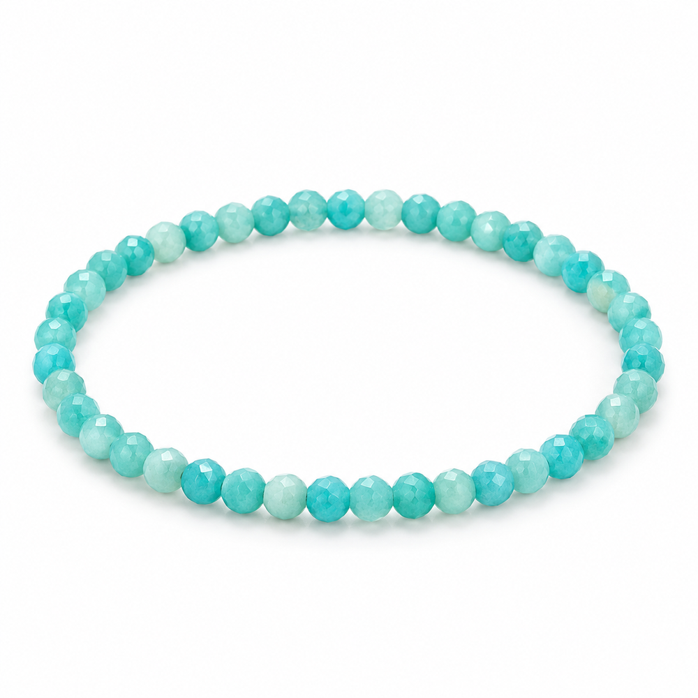 Amazonite Fine Bead Bracelet - Bright — tabletop hero