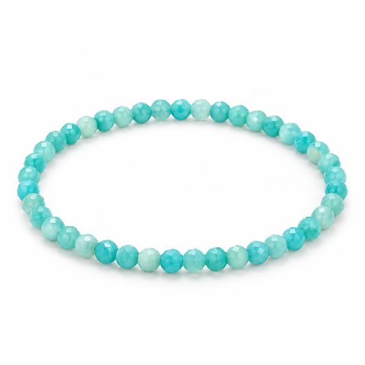 Amazonite Fine Bead Bracelet - Bright — tabletop hero