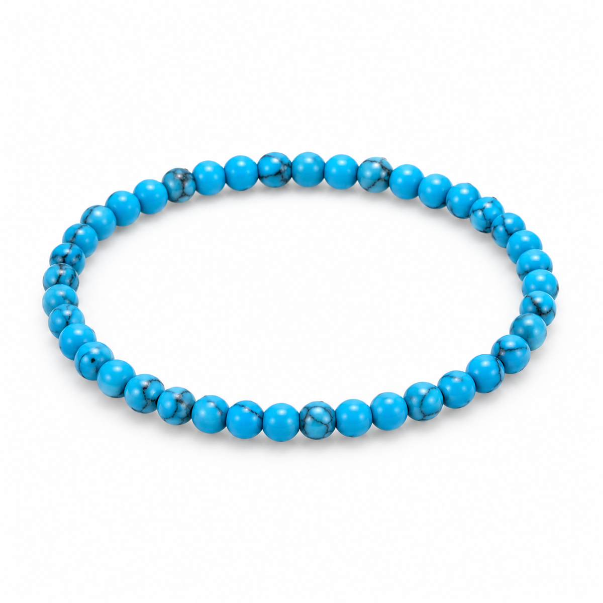 Blue Howlite Fine Bead Bracelet — tabletop hero