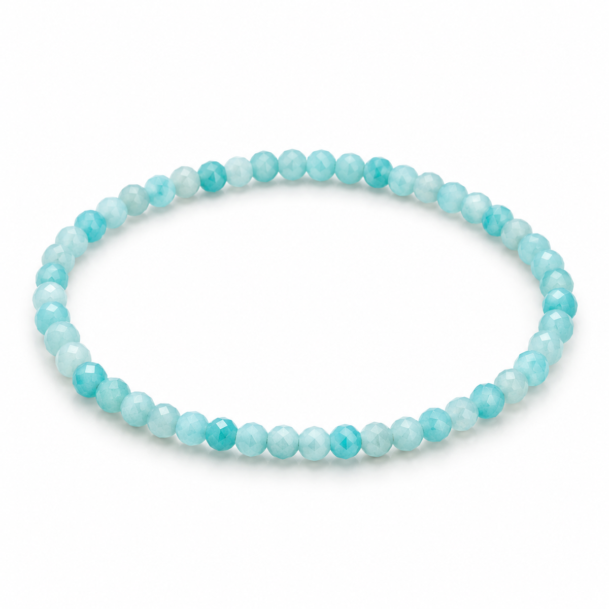 Amazonite Fine Bead Bracelet - Pale — tabletop hero
