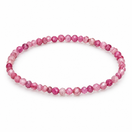 Rubellite Fine Bead Bracelet — tabletop hero