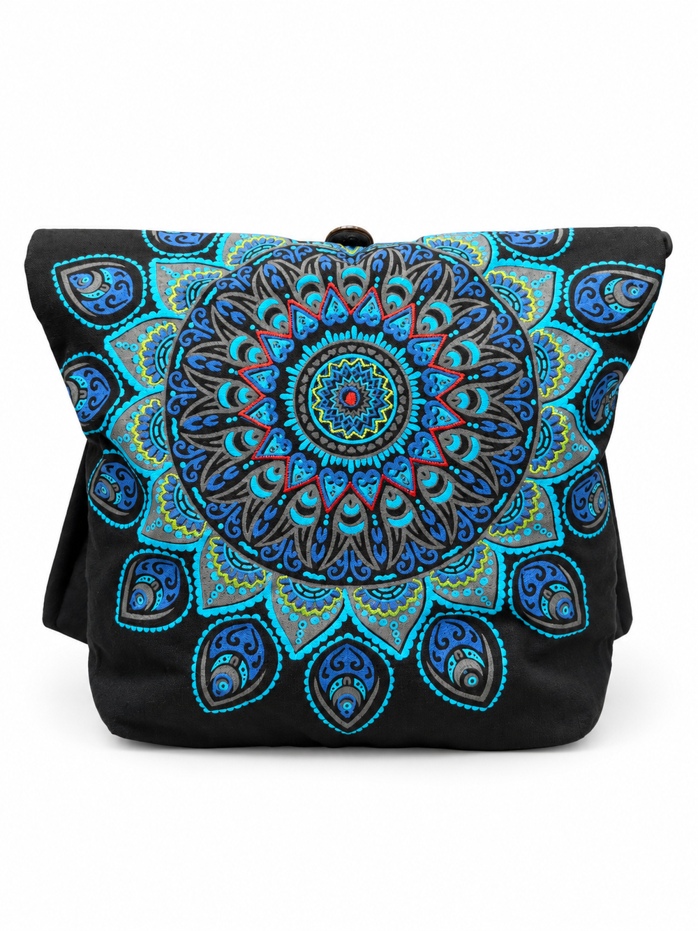 Black Blue Mandala Backpack
