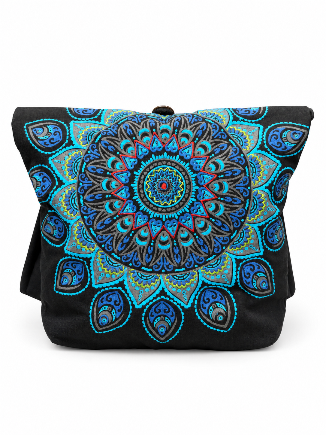 Black Blue Mandala Backpack