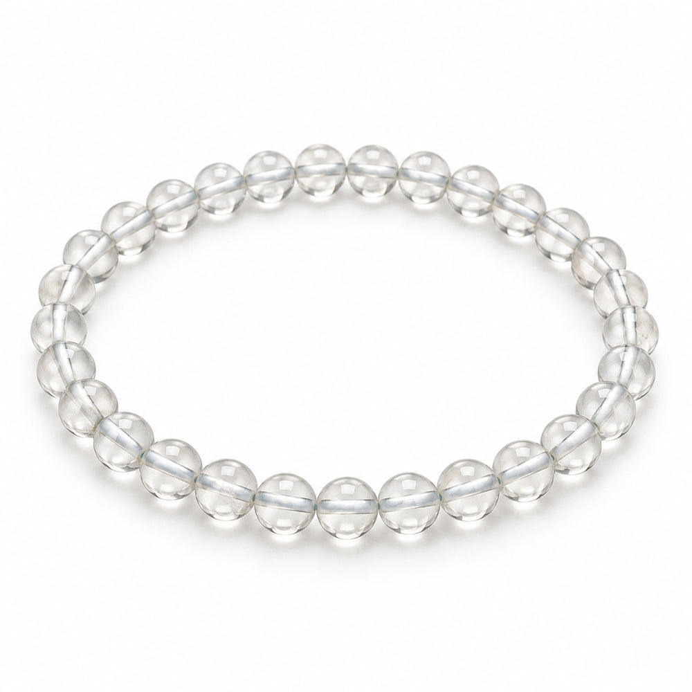 Crystal Quartz Fine Bead Bracelet — tabletop hero