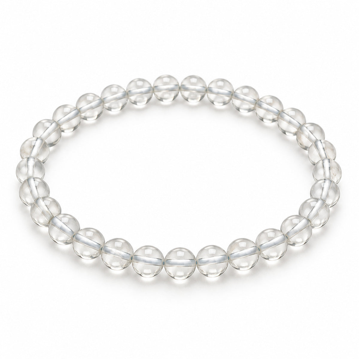 Crystal Quartz Fine Bead Bracelet — tabletop hero