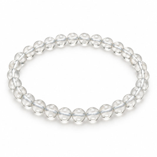 Crystal Quartz Fine Bead Bracelet — tabletop hero